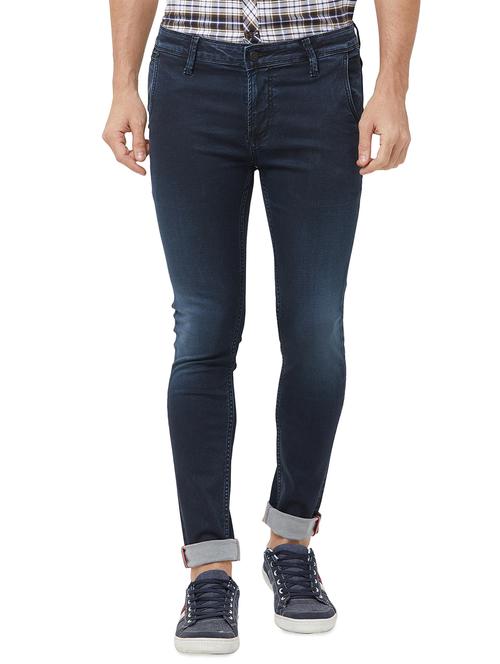dark blue light washed denim jeans - 16473208 - Standard Image - 1
