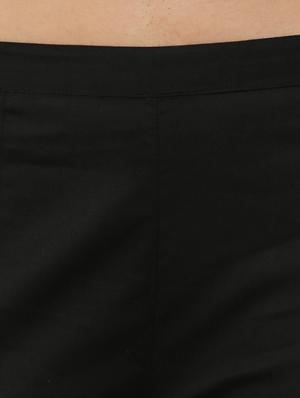 pleated hem lace insert trouser - 16473831 - Standard Image - 5