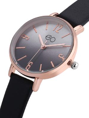 e2o round dial analog watch -(5652black) - 16474396 - Standard Image - 2