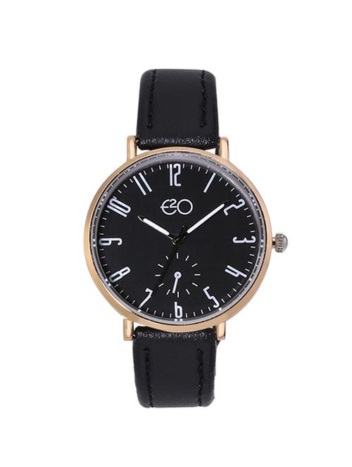 e2o round dial analog watch -(5655black) - 16474403 - Standard Image - 1