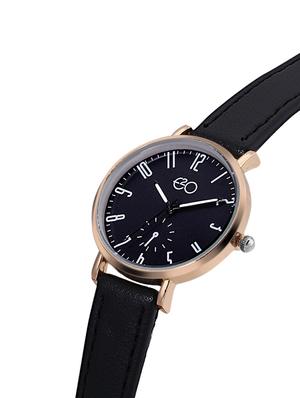 e2o round dial analog watch -(5655black) - 16474403 - Standard Image - 2
