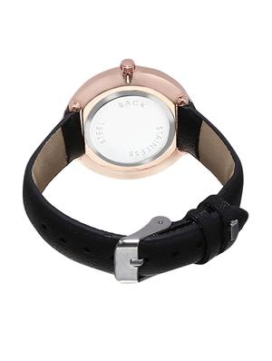 e2o round dial analog watch -(5660black) - 16474419 - Standard Image - 3