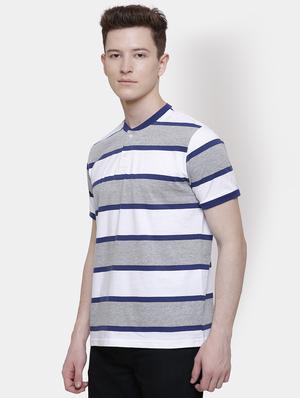 grey striped t-shirt - 16474440 - Standard Image - 2