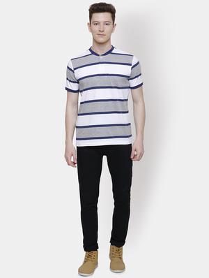 grey striped t-shirt - 16474440 - Standard Image - 4