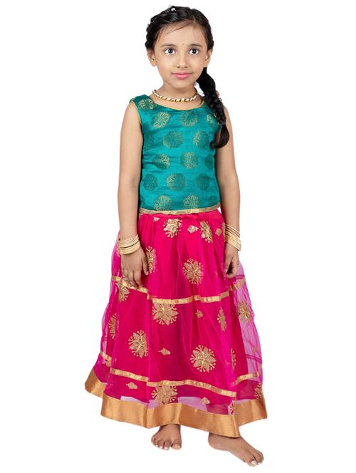 green embroidered lehnga choli - 16474487 - Standard Image - 1