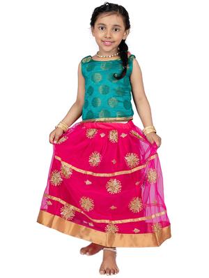 green embroidered lehnga choli - 16474487 - Standard Image - 2