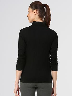 mandarin neck solid tee - 16475541 - Standard Image - 3