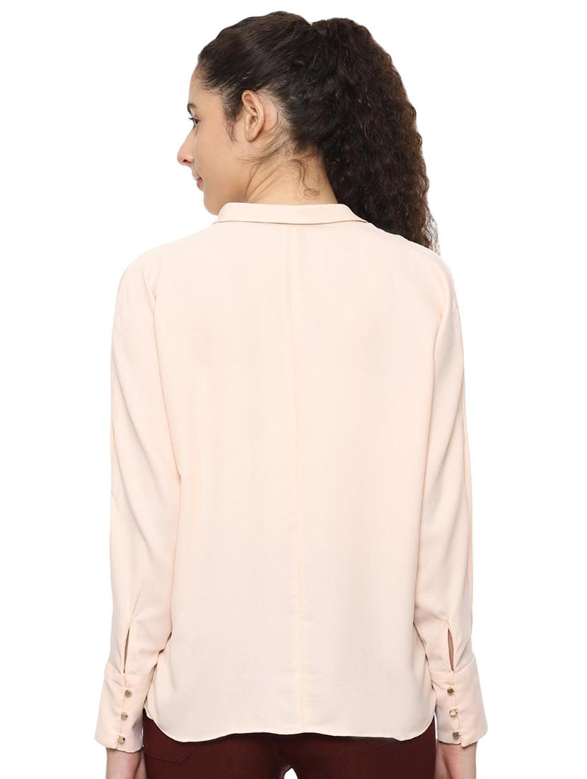long sleeved shirt collar top - 16475812 - Zoom Image - 2