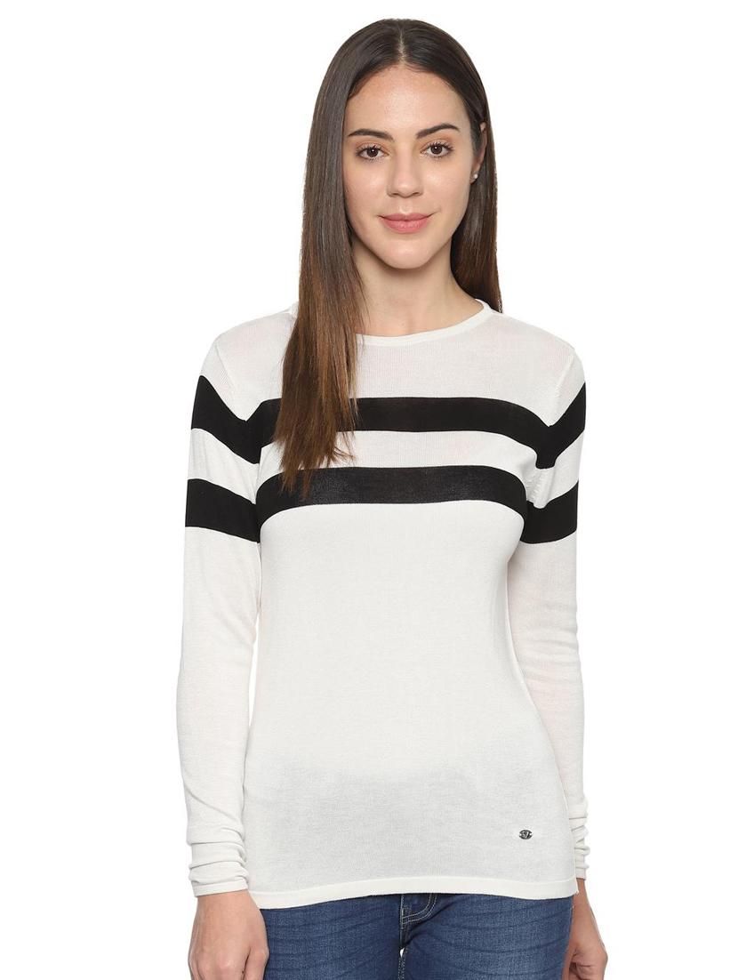 round neck color block tee - 16475824 - Zoom Image - 1