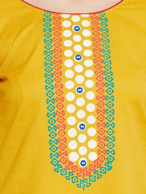 block printed straight kurta - 16475864 - Standard Image - 5