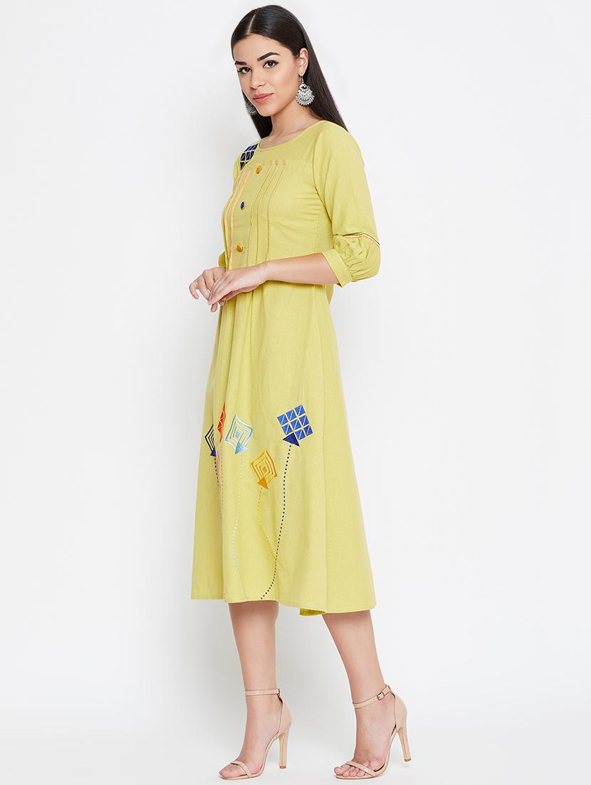 embroidered a-line dress - 16475866 - Zoom Image - 2