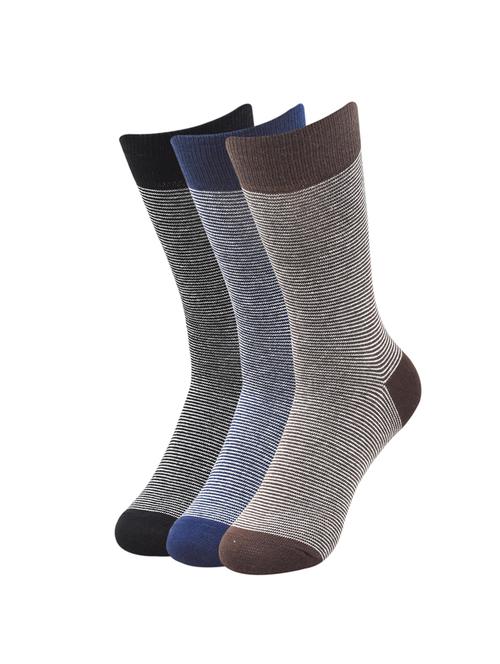 set of 3 multi colored cotton above ankle length sock - 16476255 - Standard Image - 1