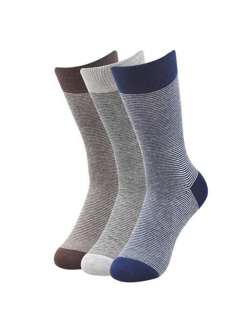 set of 3 multi colored cotton above ankle length sock - 16476256 - Standard Image - 1