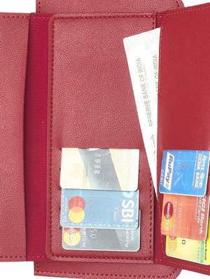 red leatherette (pu) wallet - 16477108 - Standard Image - 3