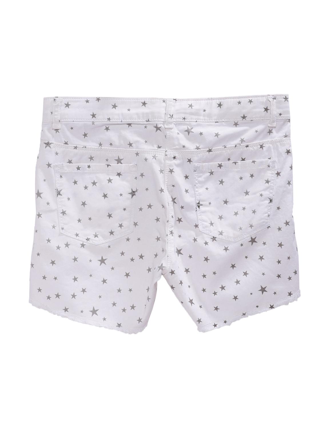 white printed shorts - 16477586 - Zoom Image - 2