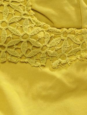 yellow cotton shorts - 16477591 - Standard Image - 3