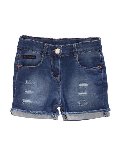 blue solid shorts - 16477593 - Standard Image - 1