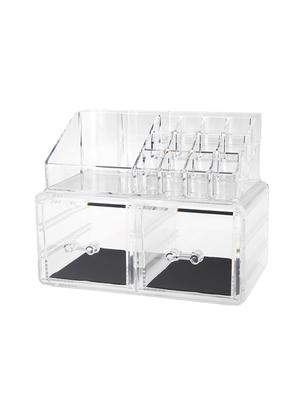 acrylic jewelry & cosmetic organizer: 2 drawer set - 16478010 - Standard Image - 2