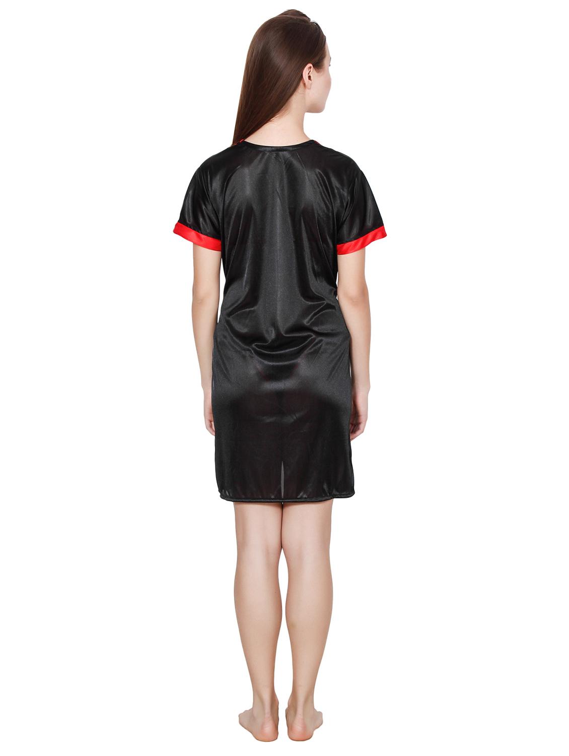 contrast bind sleepwear robe - 16479267 - Zoom Image - 3