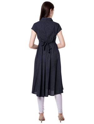 printed a-line kurta - 16479342 - Standard Image - 3