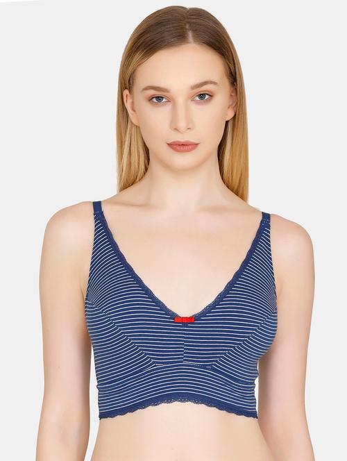 bow patch striped beginners bra - 16480610 - Standard Image - 1