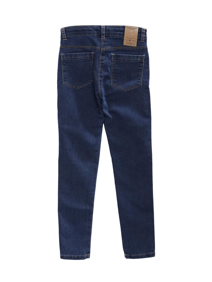 blue cotton embroidered jean - 16480626 - Zoom Image - 2