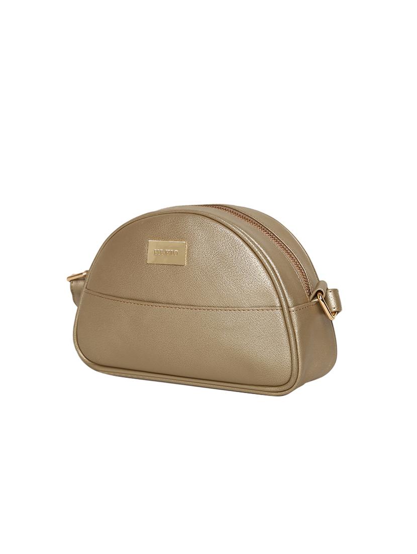 gold leatherette (pu) regular sling bag - 16480984 - Zoom Image - 5