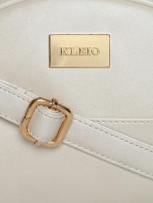 white leatherette (pu) regular sling bag - 16480988 - Standard Image - 4