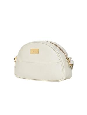 white leatherette (pu) regular sling bag - 16480988 - Standard Image - 5