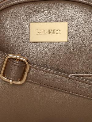 brown leatherette (pu) regular sling bag - 16480989 - Standard Image - 4