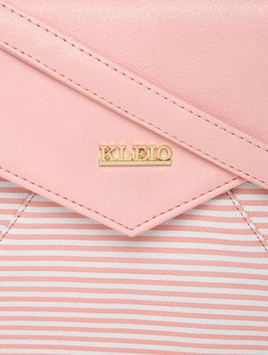 pink leatherette (pu) regular sling bag - 16480995 - Standard Image - 4