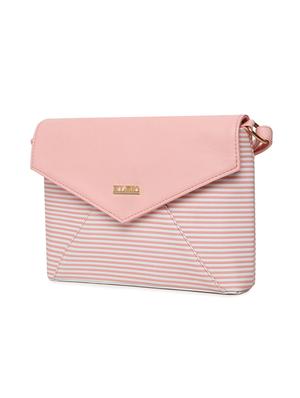pink leatherette (pu) regular sling bag - 16480995 - Standard Image - 5