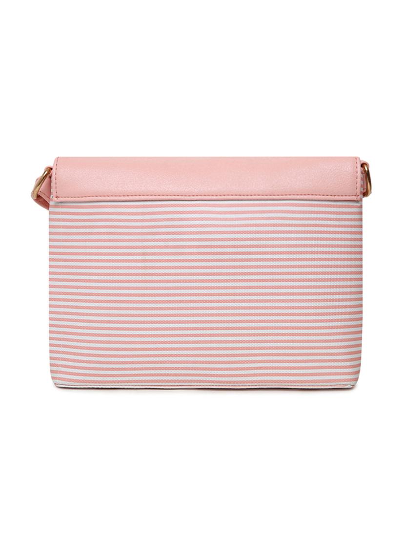 pink leatherette (pu) regular sling bag - 16480995 - Zoom Image - 2