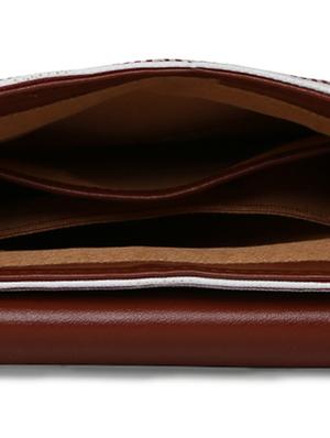 brown leatherette (pu) regular sling bag - 16480997 - Standard Image - 3