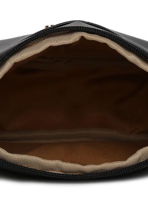 black leatherette (pu) regular sling bag - 16481011 - Standard Image - 3