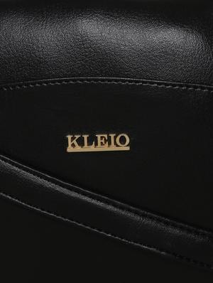 black leatherette (pu) regular sling bag - 16481011 - Standard Image - 4