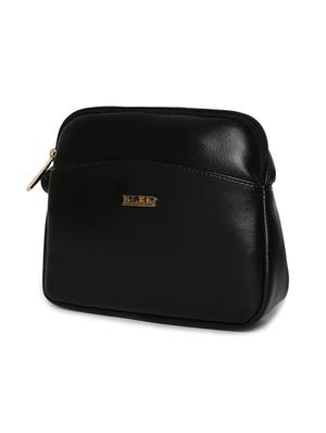 black leatherette (pu) regular sling bag - 16481011 - Standard Image - 5