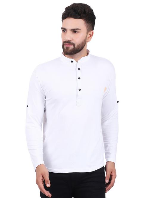 white solid t-shirt - 16481172 - Standard Image - 1