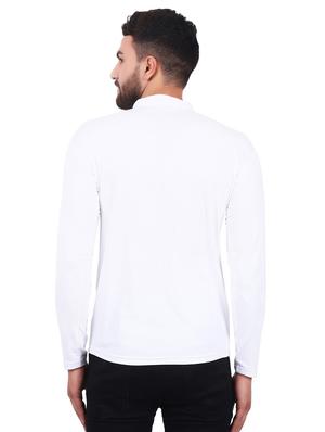 white solid t-shirt - 16481172 - Standard Image - 3