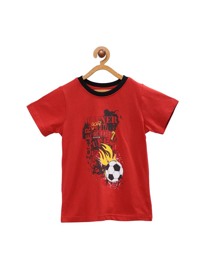 round neck graphic print t-shirt - 16481208 - Zoom Image - 1