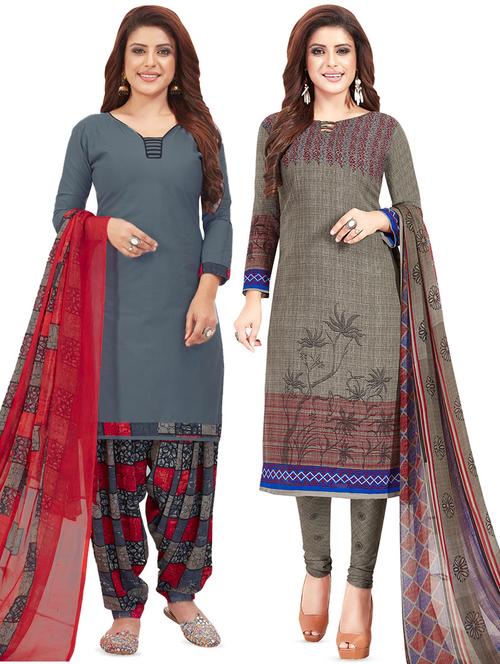 set of 2 pcs combos unstitched suit - 16481771 - Standard Image - 1