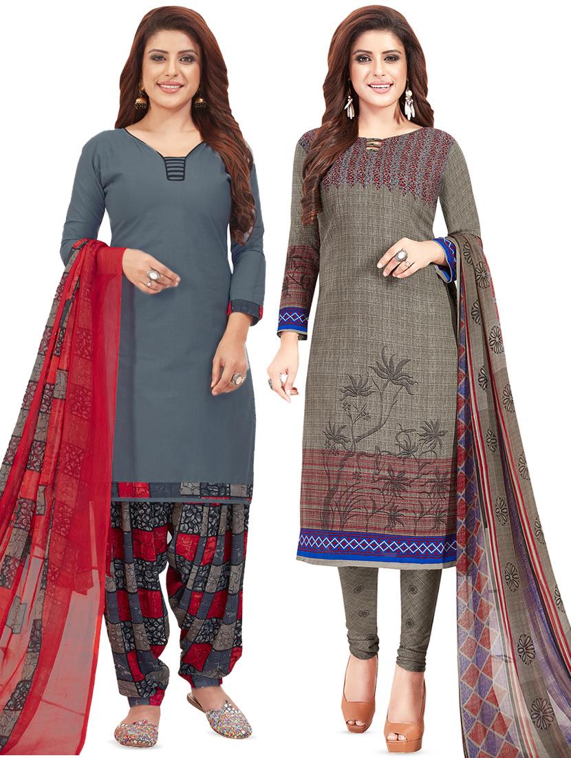 set of 2 pcs combos unstitched suit - 16481771 - Zoom Image - 1
