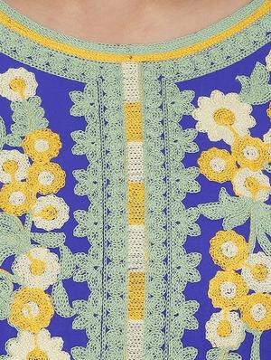 embroidered straight kurta - 16482678 - Standard Image - 4
