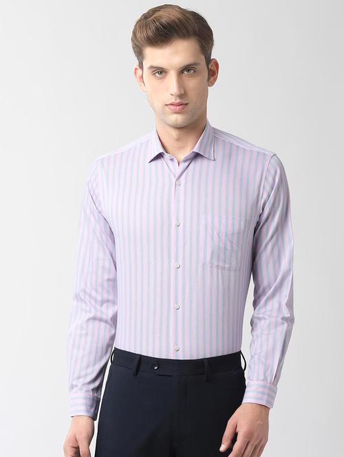 pink striped formal shirt - 16483014 - Standard Image - 1