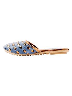 blue slip on mules - 16483070 - Standard Image - 2