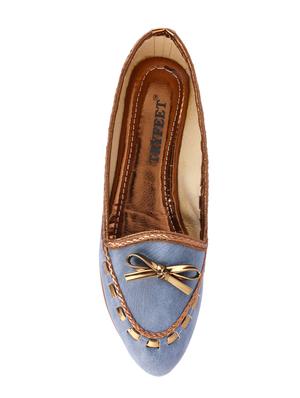 blue slip on ballerinas - 16483072 - Standard Image - 4