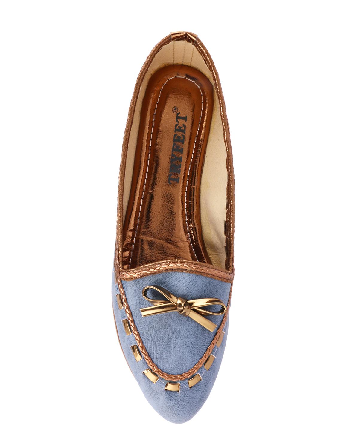 blue slip on ballerinas - 16483072 - Zoom Image - 4