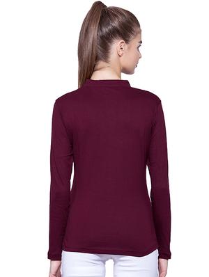 mandarin neck long sleeved top - 16483133 - Standard Image - 3