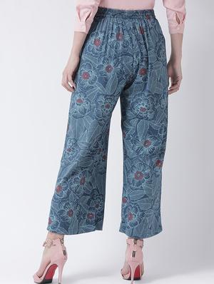 mid rise floral pleated trouser - 16483219 - Standard Image - 3