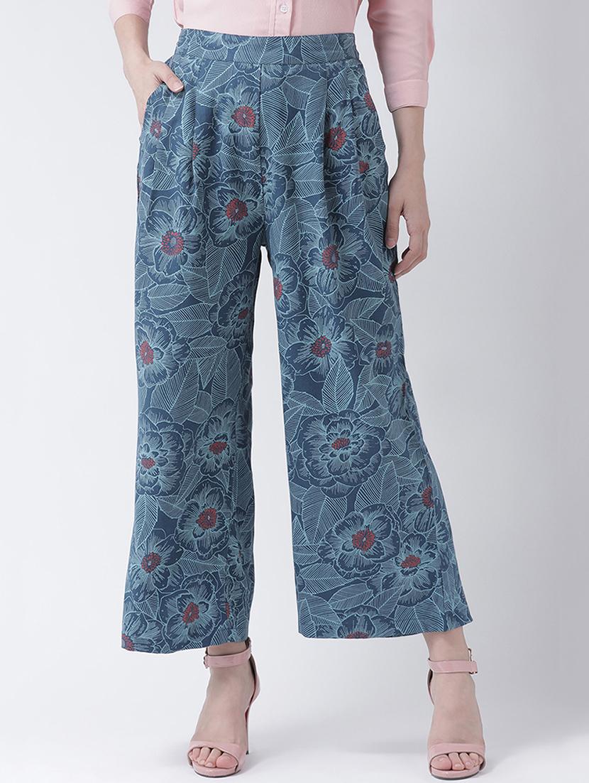 mid rise floral pleated trouser - 16483219 - Zoom Image - 1